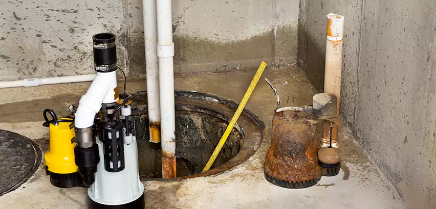 Installing Sump Pump in Finished Basement in Weston, FL