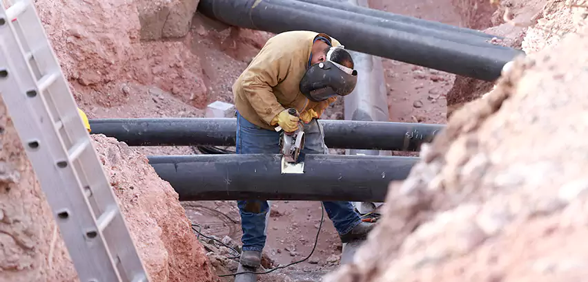 Cast Iron Sewer Pipe Replacement in Weston